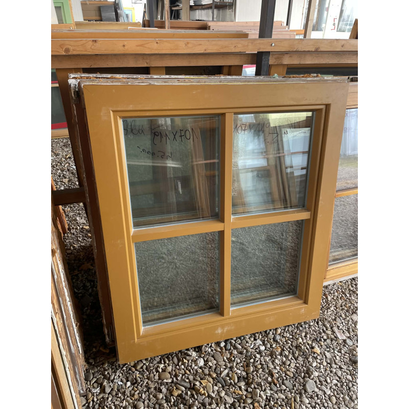 107x119 bontott fa ablak alumínium külsővel