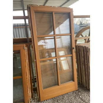 108x213 bontott fa erkélyajtó