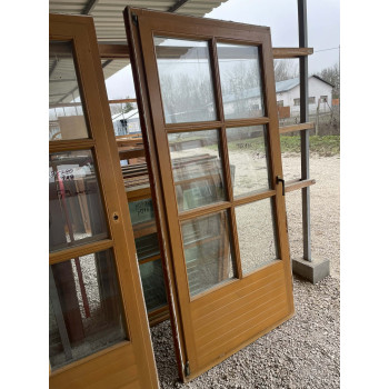 108x220 bontott fa erkélyajtó