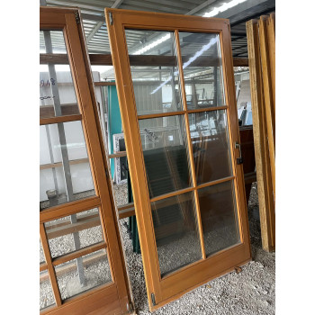 108x222 bontott fa erkélyajtó