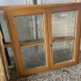 128x124 bontott fa ablak