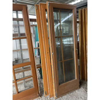 78x223 bontott fa erkélyajtó