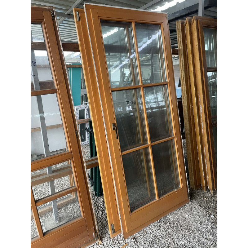 95x222 bontott fa erkélyajtó