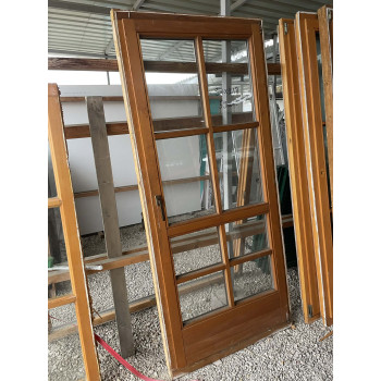 97x218 bontott fa erkélyajtó