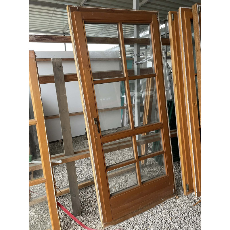 97x218 bontott fa erkélyajtó