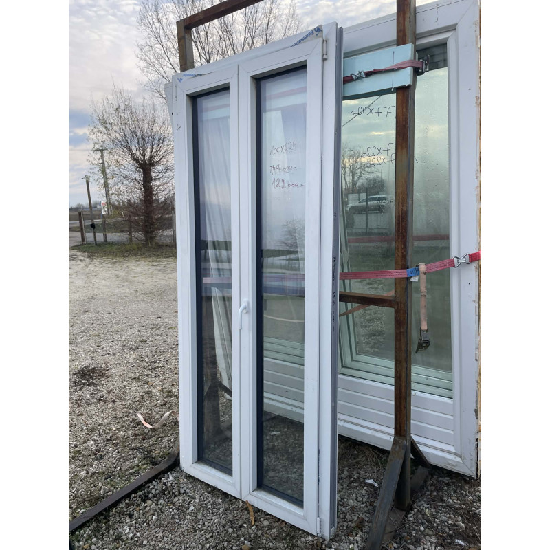 100x124 bontott műanyag erkélyajtó