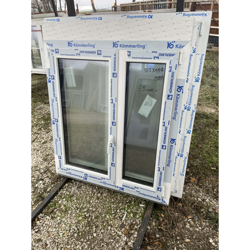 107x117 építkezésből megmaradt műanyag ablak
