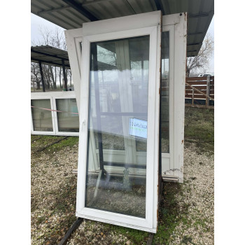 95x233 bontott műanyag erkélyajtó